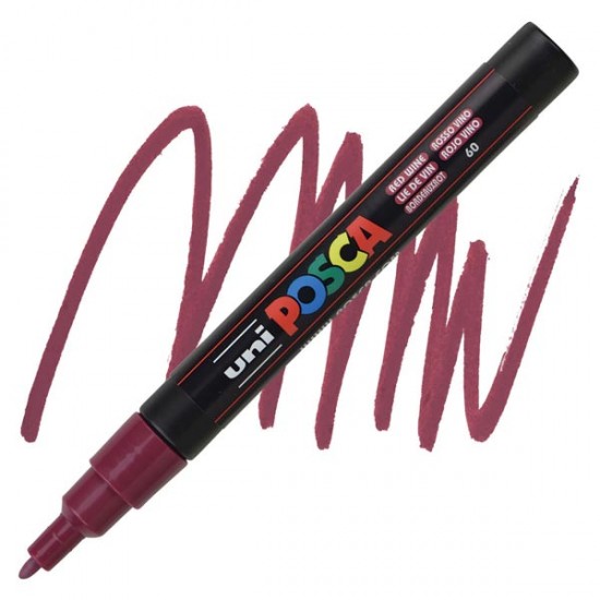ΜΑΡΚΑΔΟΡΟΣ POSCA PC-3M ΜΠΟΡΝΤΩ ΜΑΡΚΑΔΟΡΟΣ POSCA PC-3M ΜΠΟΡΝΤΩ